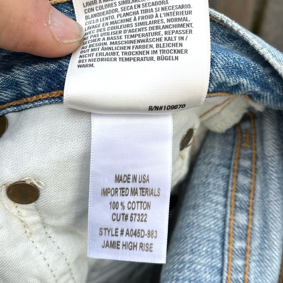 Agolde | Jamie High Rise Tapered Jeans In Shakedown (Light Blue) Size 26 - Picture 12 of 15